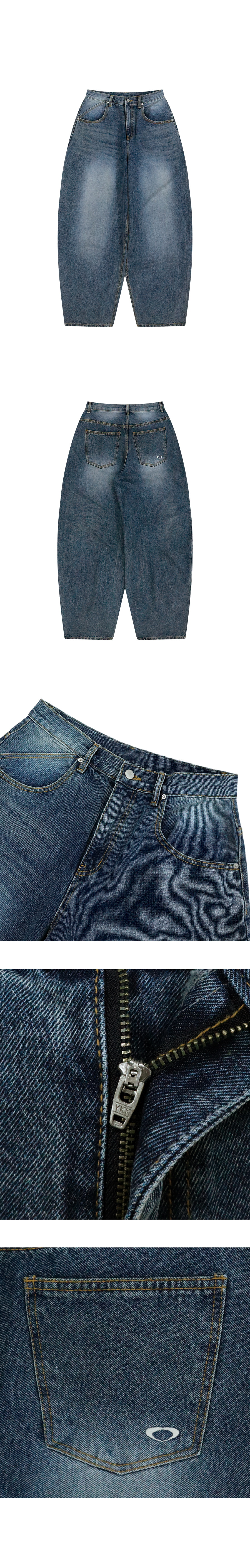 デニム・ジーパン Swing Balloon Fit Denim Indigo MUSINSA公式 | SCALLYWAG Swing Balloon Fit Denim [Indigo]